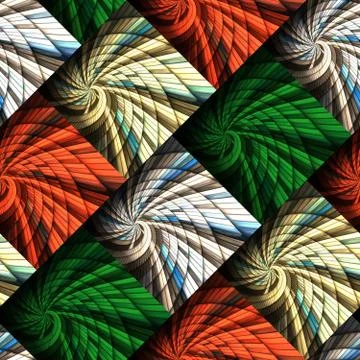 3D render seamless pattern background tile Stock Illustration