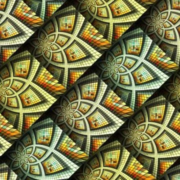 3D render seamless pattern background tile Stock Illustration