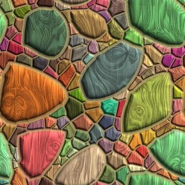 3D render seamless pave background tile Foto stock