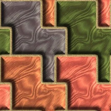 3D render seamless pave background tile Foto stock