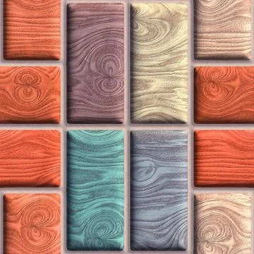 3D render seamless pave background tile Foto stock