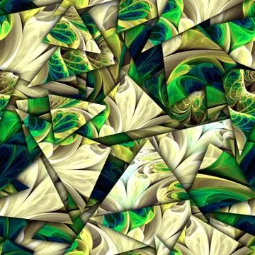 3D render of seamless shatter fractal illustration Illustrazione stock