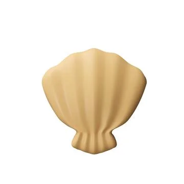 3d render seashell Stock Illustration
