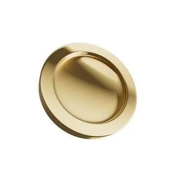 3D render Set of golden coin in different shape isolated on white background. Stock Illustration