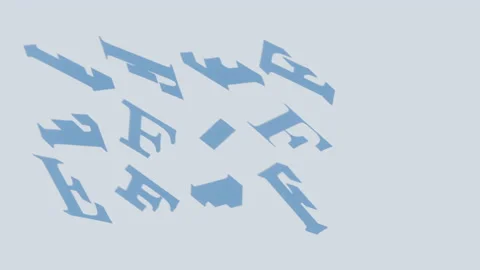 3d render of shadow silhouettes pattern Stock Footage 138728861