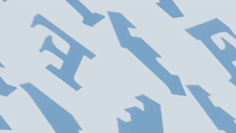 3d render of shadow silhouettes pattern Stock Footage 139518429