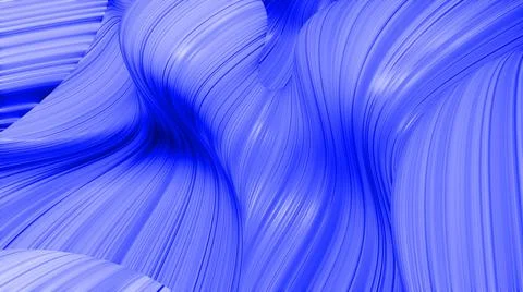 3d render. Shining blue surface, bright colorful background. Beautiful abstract Stock Illustration