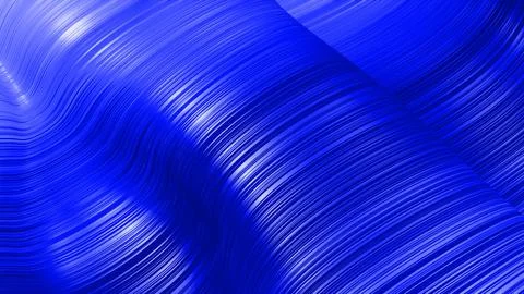 3d render. Shining blue surface, bright colorful background. Beautiful abstract Stock Illustration