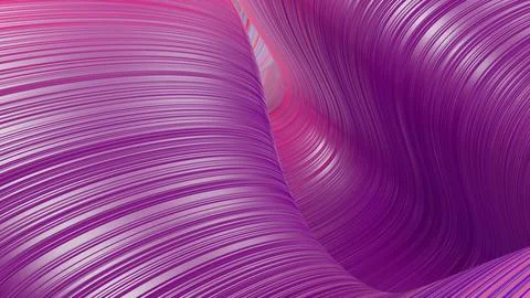 3d render. Shining purple surface, bright colorful background. Beautiful Stock Illustration