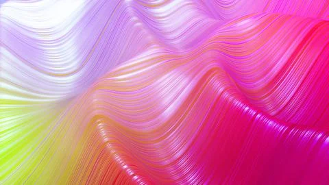 3d render. Shining surface, bright colorful background. Beautiful abstract Stock Illustration