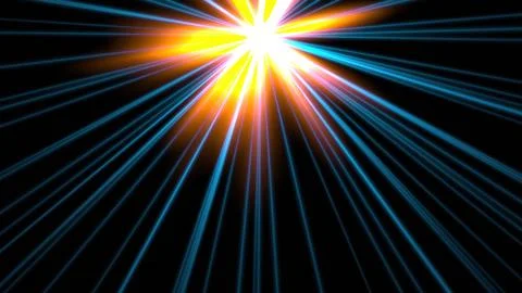 3d render Shiny Star Illustrazione stock
