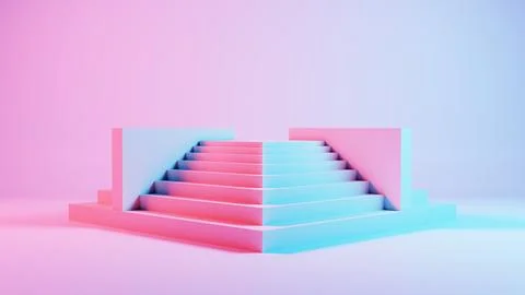 This 3D render showcases  positioned on a podium, symbolizing its significanc Stock Illustration