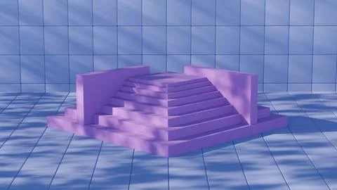 This 3D render showcases positioned on a podium, symbolizing its significance Stock Illustration