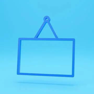 3d render of Signpost, Road Sign Icon Design Template. Road sign line icon. S Stock Illustration