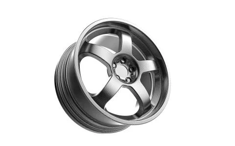 3d render silver rim Illustrazione stock