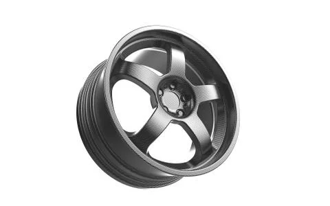 3d render silver rim Illustrazione stock