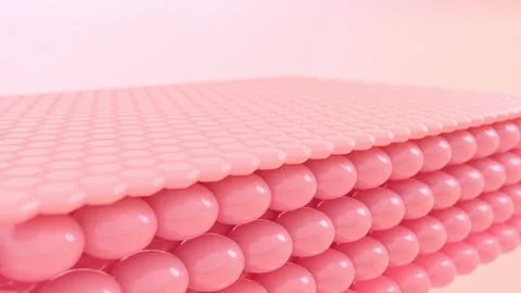 3D render of the skin repair concept. Stock Illustration
