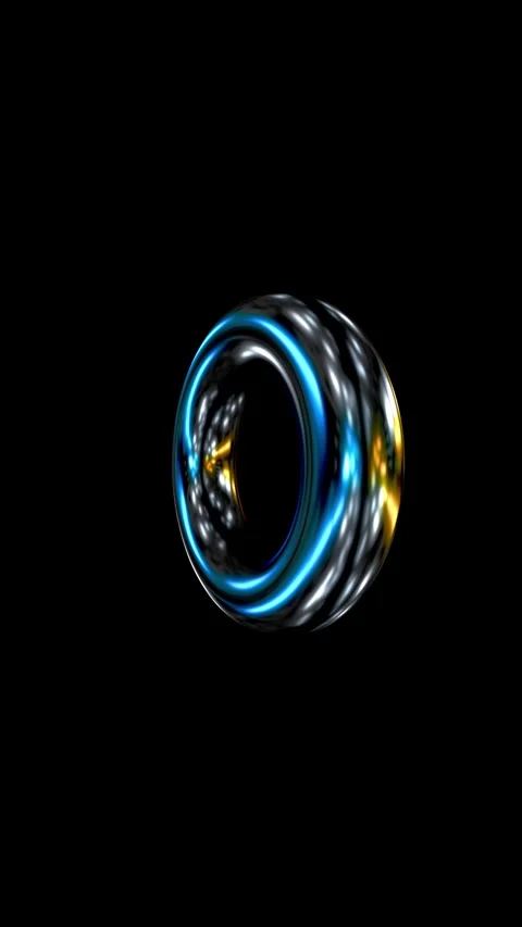 3D render of slow motion shape with displacement of surface Stock Footage 328169213