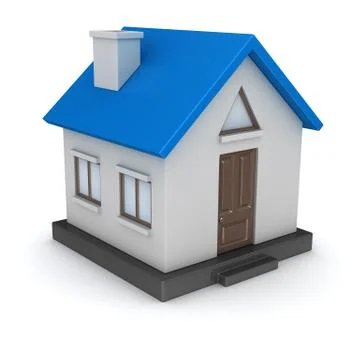 3d render of small house Stock Illustration