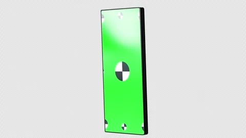 3d render of smartphone fold with green screen and marks for tracking Stock-Footage 331282563