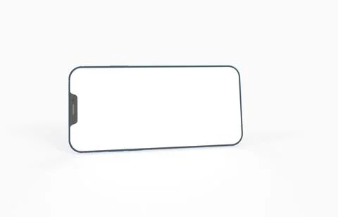 3D render of a smartphone on a white background with copyspace Illustrazione stock