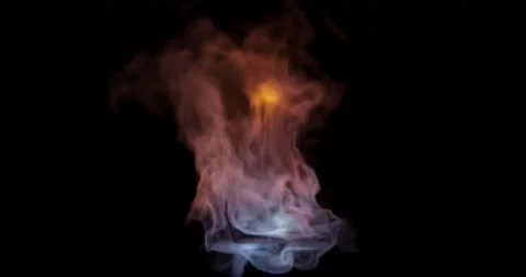 3d render of smoke or steam for food or hot surface effect for video overlay. Stock Footage 219913569