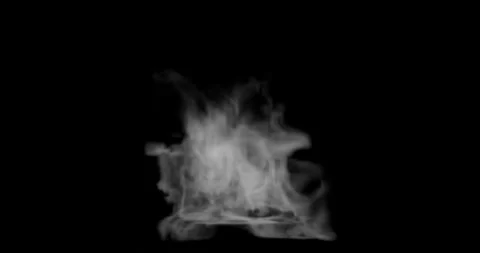 3d render of smoke or steam for food or hot surface effect for video overla.. Stock Footage 264484076