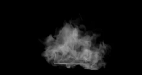 3d render of smoke or steam for food or hot surface effect for video overla.. Stock Footage 264484081