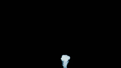 3d render of smoke streams in slow motion isolated on black background with Stock Footage 88389235