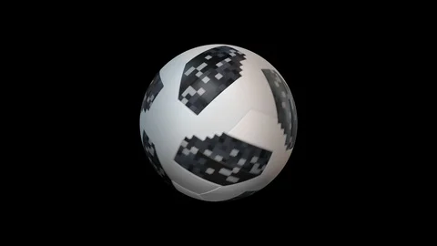 3d render soccer ball element with alpha, looped Stock Footage 90521086