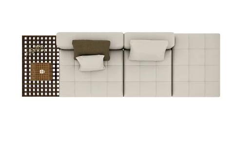 3D Render Sofa &amp; Decor Stock Illustration