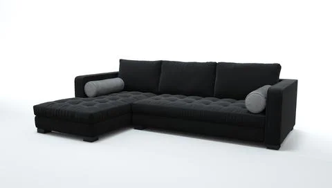 3d render of a sofa on an isolated white background. Иллюстрация