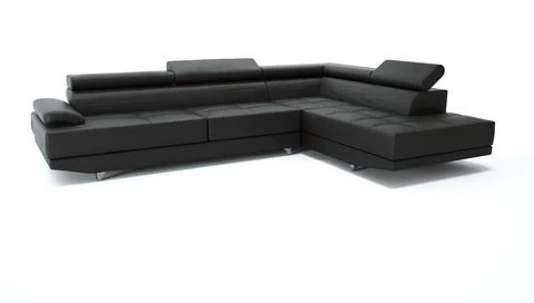 3d render of a sofa on an isolated white background. Иллюстрация