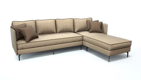 3d render of a sofa on an isolated white background. Stockillustratie