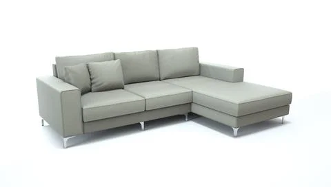 3d render of a sofa on an isolated white background. Иллюстрация