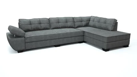 3d render of a sofa on an isolated white background. Иллюстрация