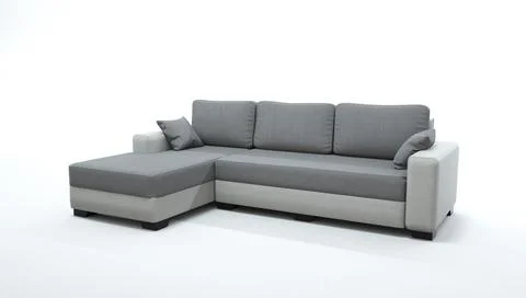 3d render of a sofa on an isolated white background. Stock-Illustration