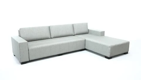 3d render of a sofa on an isolated white background. Stock-Illustration