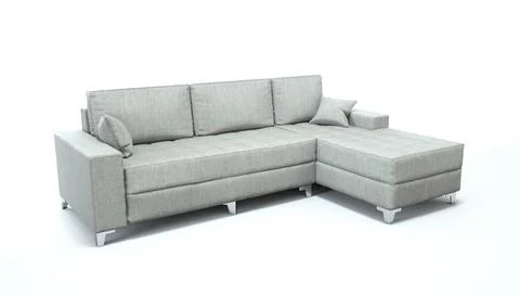 3d render of a sofa on an isolated white background. Illustrazione stock