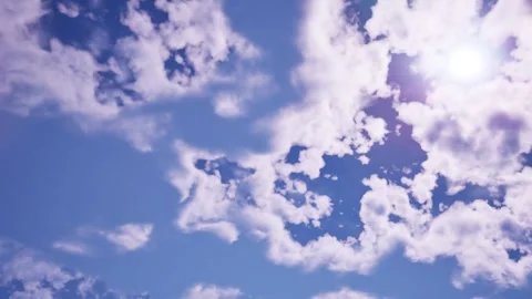 3d render. Soft Purple Clouds: A dreamscape with delicate hues and whimsical Stock Footage 315471767