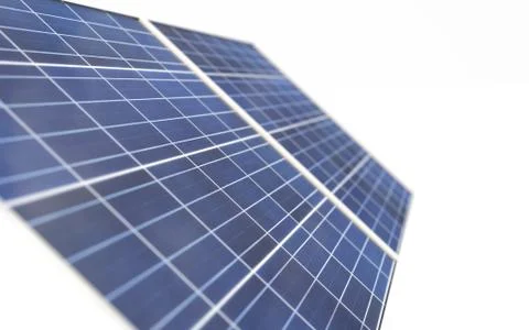 3D render of solar panel modules Stock Illustration