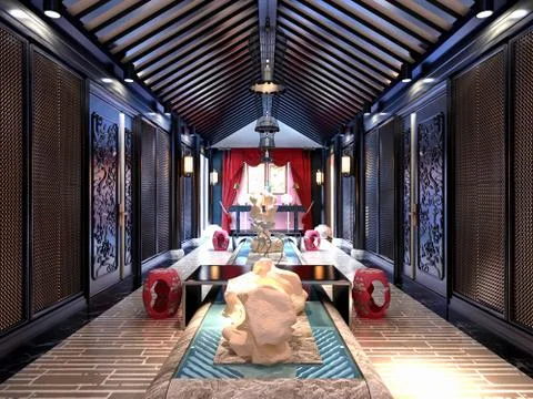 3D Render of Spa and Wellness Illustrazione stock