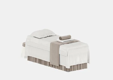 3d render of spa bed on white background Stock Illustration