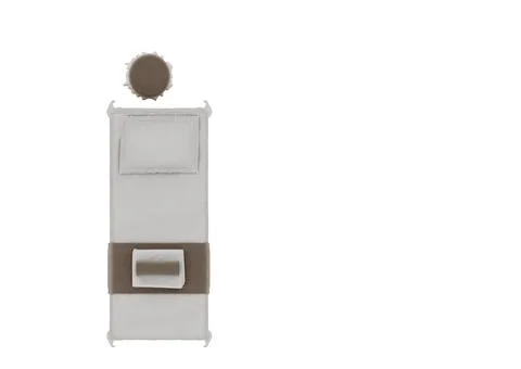 3d render of spa bed on white background イラスト素材