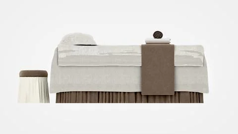 3d render spa massage bed Stock Illustration