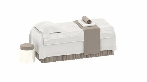 3d render spa massage bed Stock Illustration