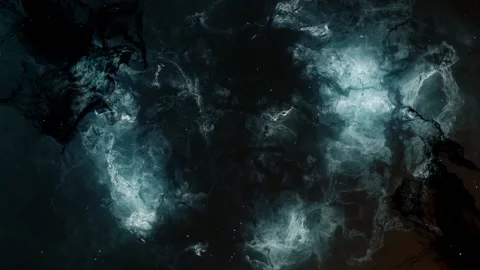 3D render, space filled with bright stars, clouds &amp; nebula, Видео 220231663