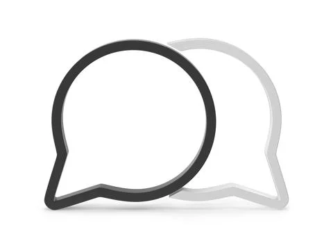 3d render of speech bubbles Stock Illustration