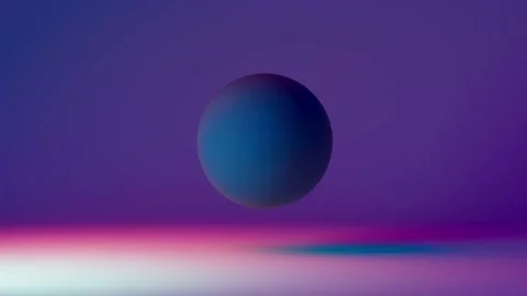 3d render spherical color animation Stock Footage 198474838