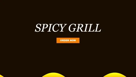 3D render of spicy grill restaurant promo creating food advertising background Stock Footage 334940343